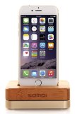 Док-станция для Apple iPhone Samdi (Wood/Gold)