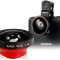 Объектив-клипса универсальная Universal Photo Lens 0.4x HE-022 (Red) - 