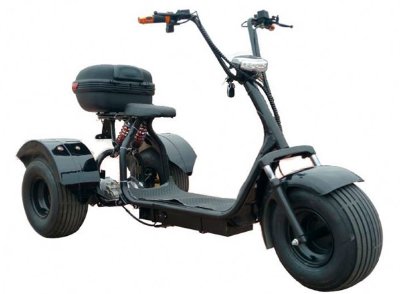 Электросамокат трицикл SEEV City CoCo черный внедорожник 